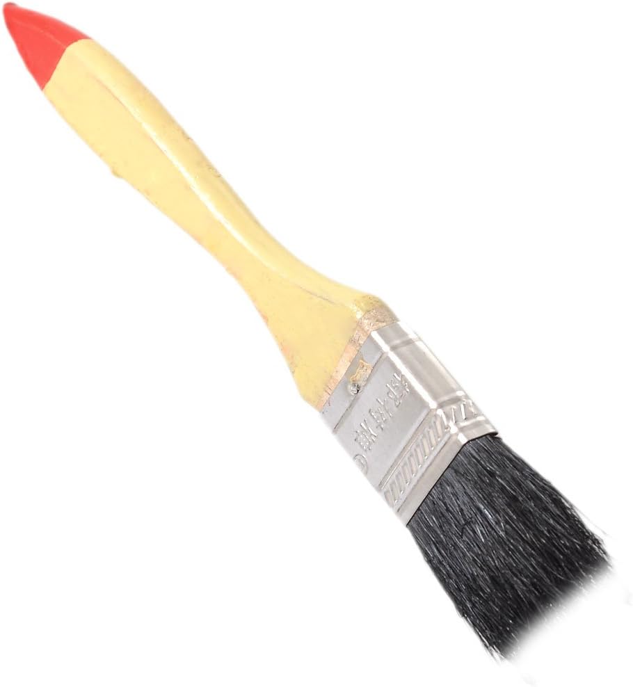 Furniture Wall Special tool Painted Black Synthetic Bristle 1" Wide Paint Brush Tool Model:66as533qo262