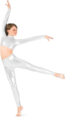 Double Platinum Girls Metallic Dance Leggings