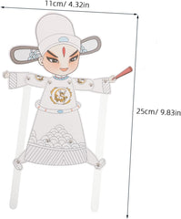 8Pcs DIY Chinese Traditional Hand Puppet Kit Shadow Puppets for Family Fun Cultural Crafting Interactive Activity Educational Art Project