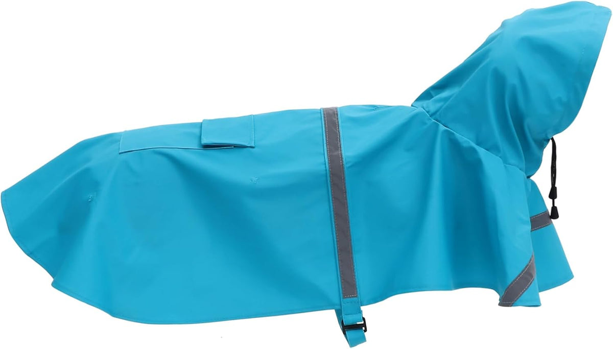 Dog Raincoat Reflective Hooded Poncho for Dogs Lightweight and Portable for Outdoor Activities Like Hiking and
