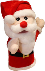 ERINGOGO Adorable Santa Claus Finger Puppet Plush for Soft Interactive Hand Puppet for Parent Play Creative Storytelling and Communication Safe Reusable