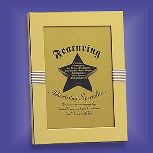 Gold Tone Metal Frame for 5" X 7" Photo