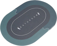 Generic Bath Mat Bathroom Rug Super Absorbent Non Slip Carpet Rubber Backing Quick Dry Stain Resistant Bath Mat Easy Care Clean Shower Rug Crystal Velvet Toilet Bathtub Simple Kitchen Doormat New