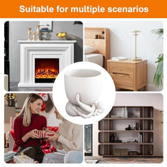 Sculpture Planter - Artistic Body Plants Vase, Stylish Torso Flower Pot | Handmade Face Statue Planter Elegant Bust Head Pot, Decorative Female Form Planter For Desktops Indoors Outdoor Gardens Accent