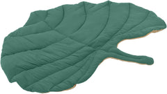 Reversible Leaf Shaped Pet Mat for Cats and Dogs All Season Machine Washable Crate Pad Cozy Cat Bed Mat for Indoor Use Elegant Design Home