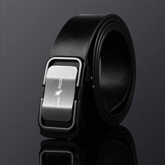 Versatile Man Vintage Luxury Design Automatic Buckle Belt(black)