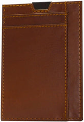 Slim leather Wallet Front Pocket Minimalist.