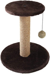 Cat Scratch Column Climbing Frame Tower and Tree Round and Square Structure Jump Platform, 2 Sizes, 4 Colors (Color : Brown, Size : 30x30x33cm)
