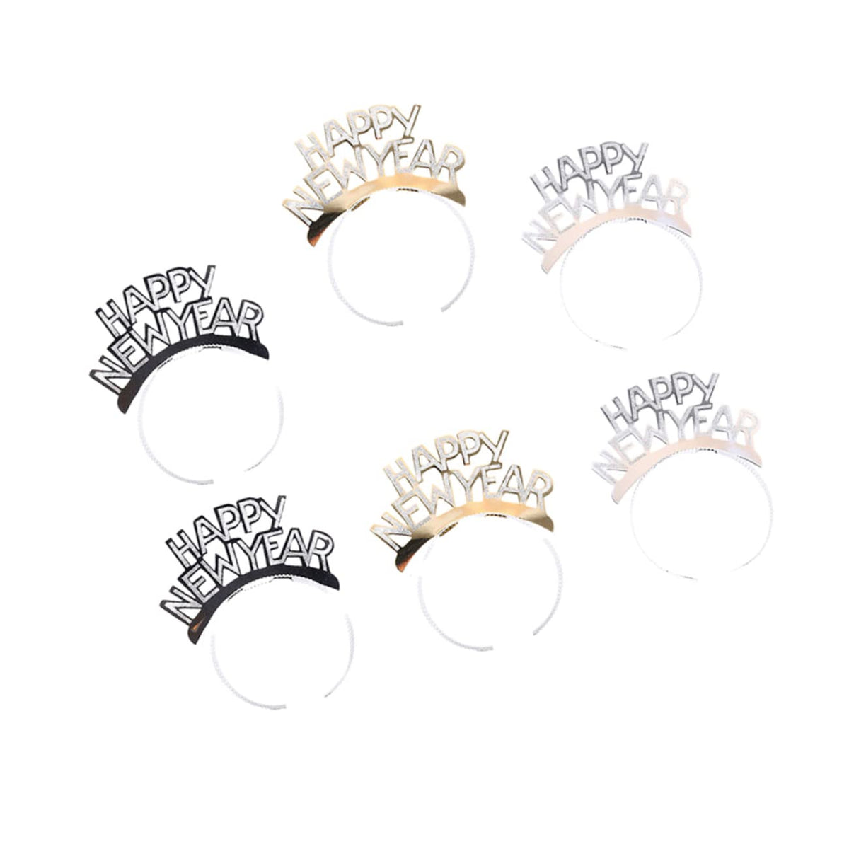 NOLITOY 6pcs Kids Rhinestone Hair Kids Ponytail Hair Accessories for New Year Party Supplies