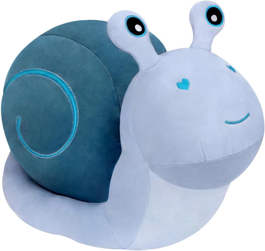 MUPI Snail Plush Pillow Toy Cute Stuffed Animal Snail Plush Kawaii Soft Decor Plushies Doll Gifts for Adults Kids Boys Girls Room Decor (Yellow 7.8 Inch)