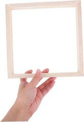 Gadpiparty Wooden Acrylic Picture Frame Unfinished Art Display Frame for Creative Projects Easy Assembly for Desktop and Wall Mounting