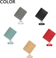 Custom Leather Credit Card Holder Wallet Personalized Gold/Silver Initials Slim Wallet for Men & Women - PU Leather RFID Blocking Gift for Dad Boyfriend Husband Family