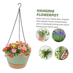 Hanging Flower Pot Green Plant Container for Balcony Garden Decorative Hanging Planter for Use Versatile Flower Pot for Home Decor