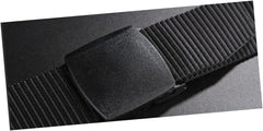 FRCOLOR Men's Canvas Belt Allergy-Free Outdoor Casual Belt Plastic Buckle Comfortable 130cm Woven Web Design for Everyday Wear