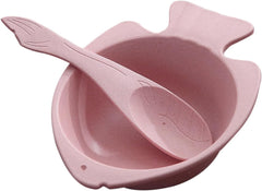 Children's Straw Bowl Set 4 Large Bowls for Eating Soup Salad Rice Snacks Smooth Edges Safe for Boys and Girls