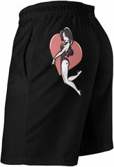 Pinup Girls Heart Mens Swim Trunks Quick Dry Beach Shorts Casual Sports Board Shorts Swimwear with Pocket