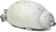 EHOTONG Cute Blob Seal Pillow, Chubby Seal Plush Hug Pillow Soft Stuffed Animal Toy (Gray,11.5")
