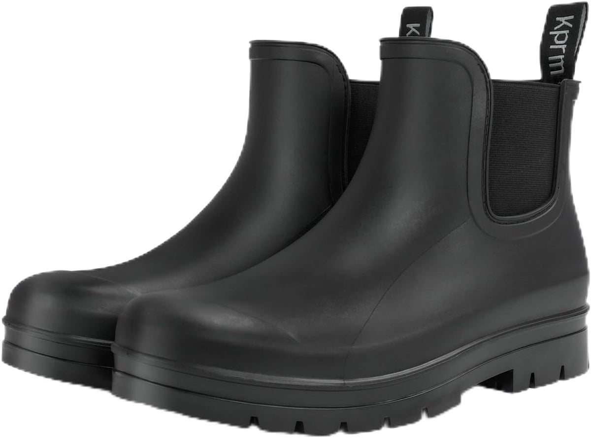 Short Rain Boots for Women Waterproof Ankle Womens Rubber Garden Rainboots for Mud Barn Gardening Yard Farm Work