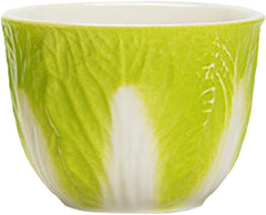 Ceramic Tea Cup Cabbage Pattern Retro Chinese Style Porcelain Teacup for Use Ergonomic Design for Comfortable Tea Drinking