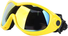 Alomejor Pet Sunglasses Stretchable Dog Goggles for Squares (Yellow)