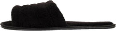 Easy USA Men's Plush Terry Open Toe Slippers