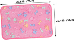 balacoo 3pcs Lightweight Washable Fleece Dog Blanket for Small Dogs and Cats Stylish Pet Bed Puppy and Kitten