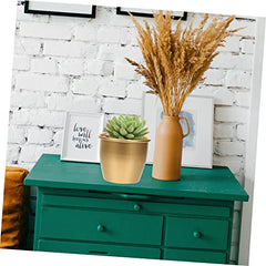 Metal Planter Decorative Flower Pot for Large Modern Decor for Garden Home Office