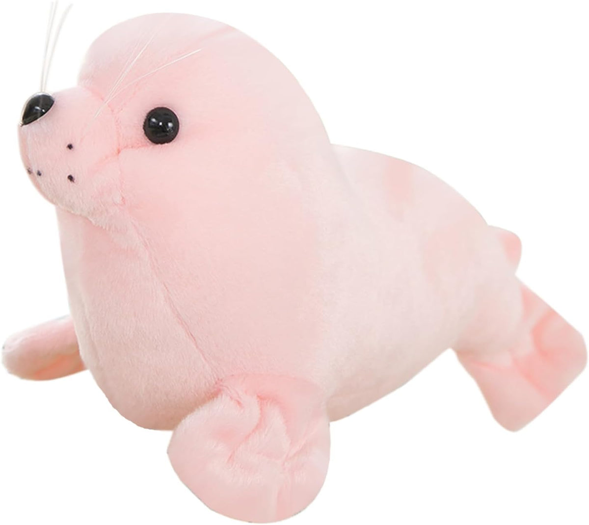 zhidiloveyou Seal Plush Stuffed Animal Pink Cute Seal Toy Pillow Kawaii Doll for Kids, 9 inch