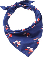SUPVOX 1pc Pet Bandana for Dogs Triangle Scarf Unique Footprint Pattern Washable and Easy Dressing up Your Pet at Parties and Special Occasions