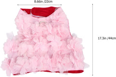 SUPVOX Stereo Flower Design Dog Harness Puppy Vest Harness Pet Supplies Dog Traction Rope Breathable Chest Strap