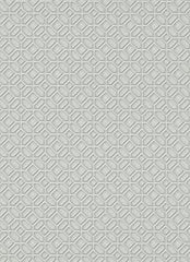 CONCORD WALLCOVERINGS ™ One-Seven-Five, Lavish Futuristic Harmonious White Wallpaper Sample
