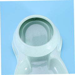 Automatic Pet Food Drink Dispenser Green Dog Cat Feeder Bowl with Easy Design Fresh Water Fountain for Pets Effortless Feeding for Busy Pet Owners