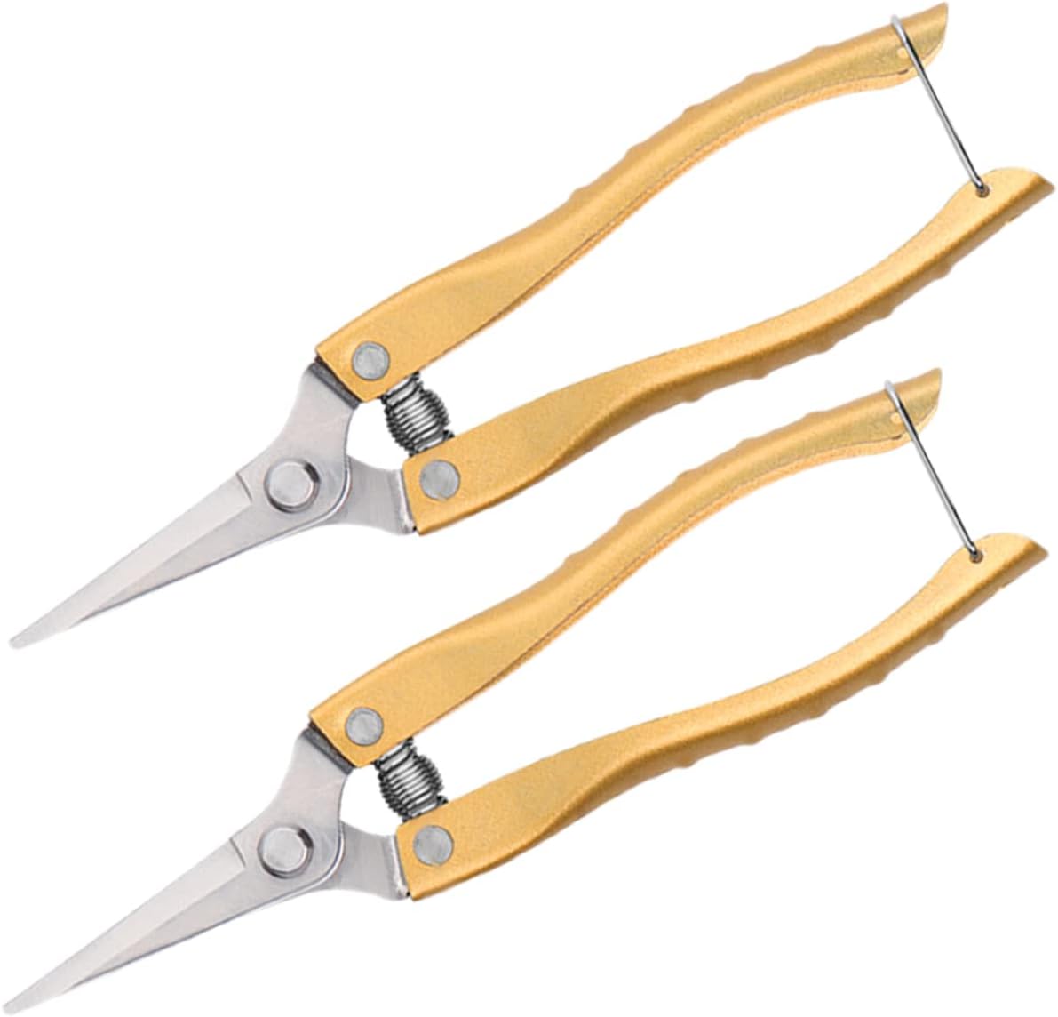 POPETPOP 2pcs Garden Pruning Shears Herb Scissors Flower Cutters Hand Tools for Gardening