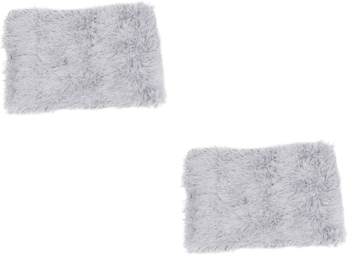 2pcs Warm Pets Blanket Dog Bed for Dogs Puppy Bed Ligh Grey Pet Winter Blanket