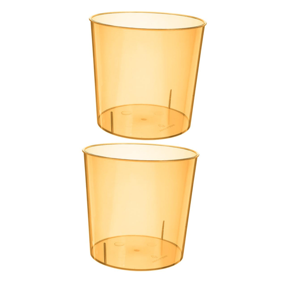 2pcs Garbage Can Transparent Litter Box for Home Organization for Office Kitchen and Compact Spaces Pet Material No Lid Design