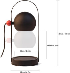 Candle Warmer Lamp Vintage Metal Aromatherapy Table Lamp 110‑220V for Home Living Bedroom Study Office Yoga Room