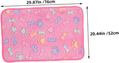YARNOW Washable 3-Piece PET Blanket Set Soft Fleece Dog and Cat Blankets for Snug Comfort Cute Cartoon Design for Small Dogs and Cats for Bed and Couch