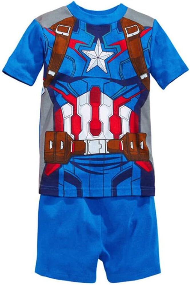 Little Boys Summer Pajamas Short Kids Pjs Sets 100% Cotton Toddler Sleepwear (711, 2T)