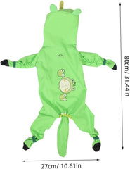 Milisten Dog Raincoat Full Body Poncho for Small Medium Dogs and Windproof Comfortable and Breathable Pet Rain Clothes Hood and Tail