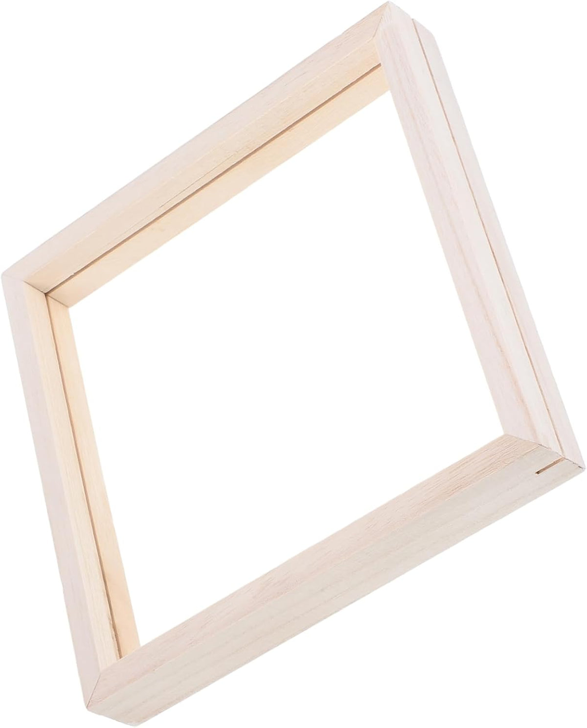 Gadpiparty Wooden Acrylic Picture Frame Unfinished Art Display Frame for Creative Projects Easy Assembly for Desktop and Wall Mounting