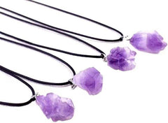 Female Necklace Vintage Adjustable Geometry Clavicle Chain Amethyst Women Jewelry Gift Men Korean Style(purple)