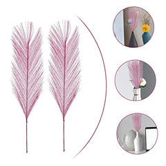 50pcs Fluffy Plants Decor Artificial Flower Decor for Home Office Wedding Decorative Random Color
