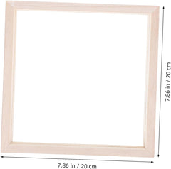 Gadpiparty Wooden Acrylic Picture Frame Unfinished Art Display Frame for Creative Projects Easy Assembly for Desktop and Wall Mounting