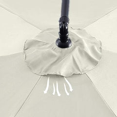 Patio Umbrella Replacement Top Canopy, 6 Ribs 8 Ribs Outdoor Garden Swimming Pool Parasol Market Table Umbrella Canopy Replacement 200/270/300cm Umbrella Top Cover Fabric