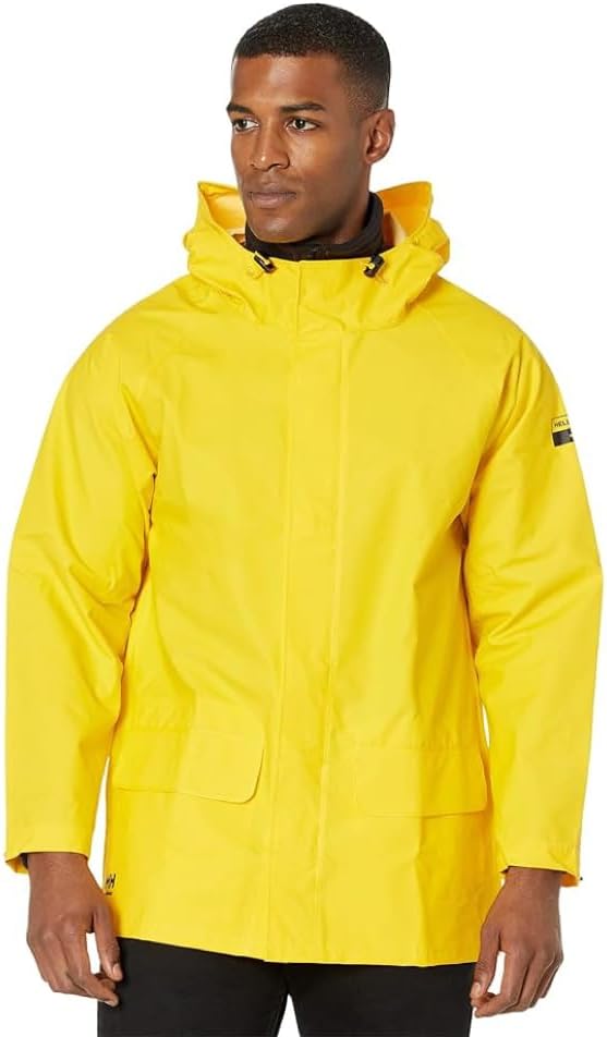 Helly-Hansen Workwear Mandal Waterproof Jacket for Men - Adjustable Hood, PVC-Coated Protective Windbreaker & Rain Coat