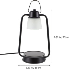 Vintage Candle Warmer Lamp with Brightness and Timer Electric Wax Melt Warmer for Jar Candles Safe Home Fragrance Sturdy Material Black Color