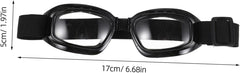 Zerodeko 3pcs Large Dog Goggles: Sun Protection Dog Sunglasses Windproof Waterproof Pet Glasses with Adjustable Strap for Driving Motorcycle