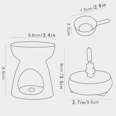 JITEM Candle Warmer Lamp Dual-Purpose Aromatherapy lamp Ceramic Large-Capacity Candle Aromatherapy Furnace Essential Oil lamp dimmable Home Living Room for Jar Candles