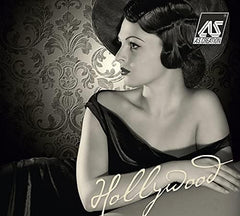 CONCORD WALLCOVERINGS ™ Hollywood - Graphical Retro Floral Trails Vintage White Wallpaper, Sample 7" x 10"