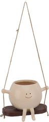 aqxreight Swing Face Planter Pot Exquisite Unique Hanging Pots Garden Patio Decor Indoor Outdoor Planters Unique Swing Face Planter Pot for Garden Patio Decor